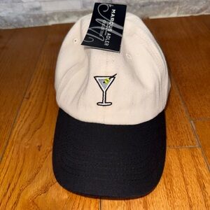 Marcus Adler Cream and Black Women's Hat